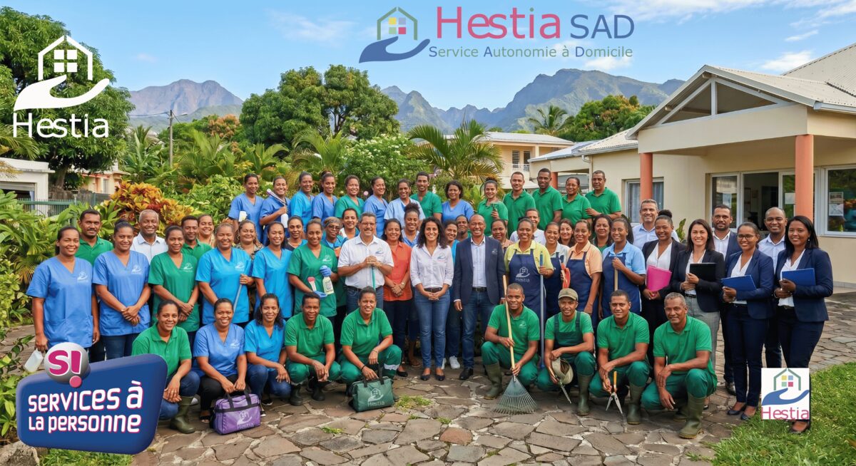L'équipe HESTIA, services à la personne à La Réunion